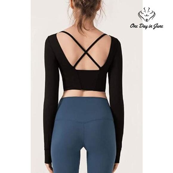 As Rose Rich Long Sleeve Crop Top Size S - Picture 2 of 4